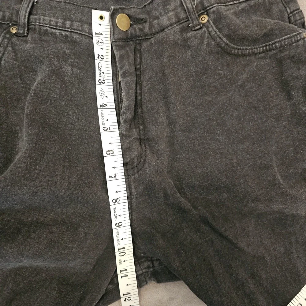 Vintage‎ Y2K Grunge Black Flared Women's Jeans 12 Retro Wide Leg Denim